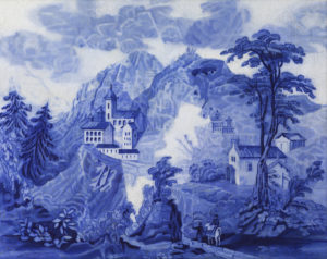 The Blue House 2020 Oil on linen 40 x 50 cm