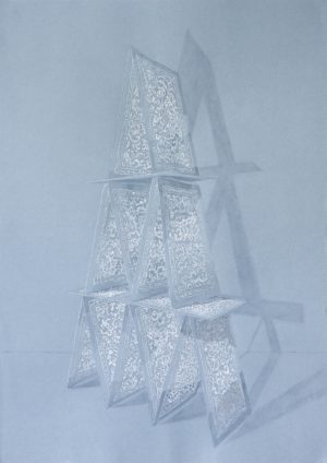 The Pattern 1 2013 Pencil watercolour pastel on paper 51 x 36 cm