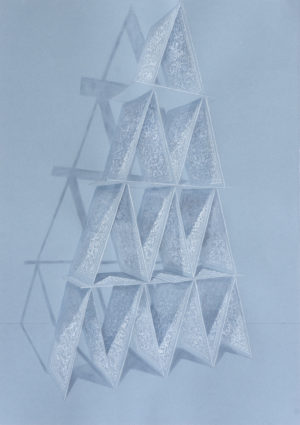 The Pattern 3 2013 Pencil watercolour pastel on paper 51 x 36 cm