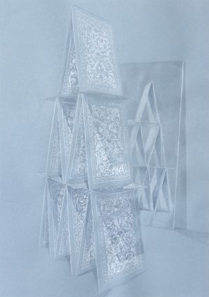 The Pattern 4 2013 Pencil watercolour pastel on paper 51 x 36 cm