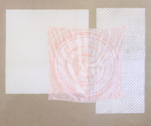 Linda mccue 28 Target Pink and other 2013 Oil and bleach on linen 150 x 180 cm L Mc Cue