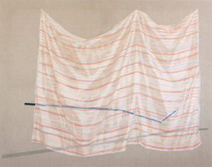 Linda mccue 31 Untitled Black line 2013 Oil on linen 110 x 140 cm