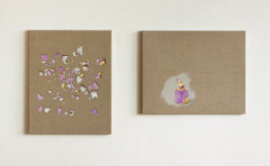Linda mccue 33 Doris ab 2012 Oil and gesso on linen 50 x 40 cm and 40 x 50 cm