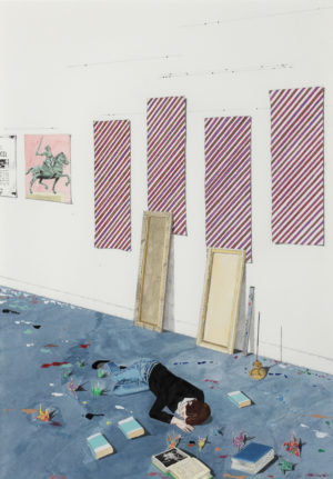Linda mccue Artist Vorbilder 2008 Pencil watercolour on paper 51 x 36 cm 4000