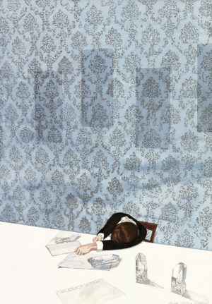 Linda mccue Some Observations 2 2009 Pencil watercolour on paper 36 x 51 cm 4000