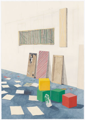 Linda mccue Some Observations 2008 Pencil watercolour on paper 51 x 36 cm 4000